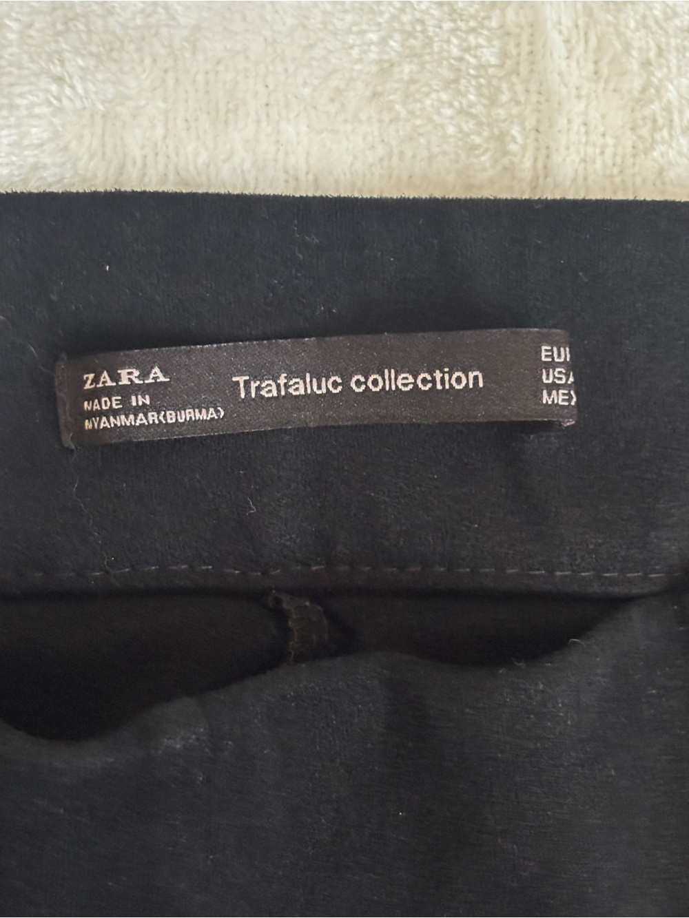 Zara Trafaluc Black High Waist Skinny Pants Side Zip Stretch Leggings Medium - Picture 2 of 8